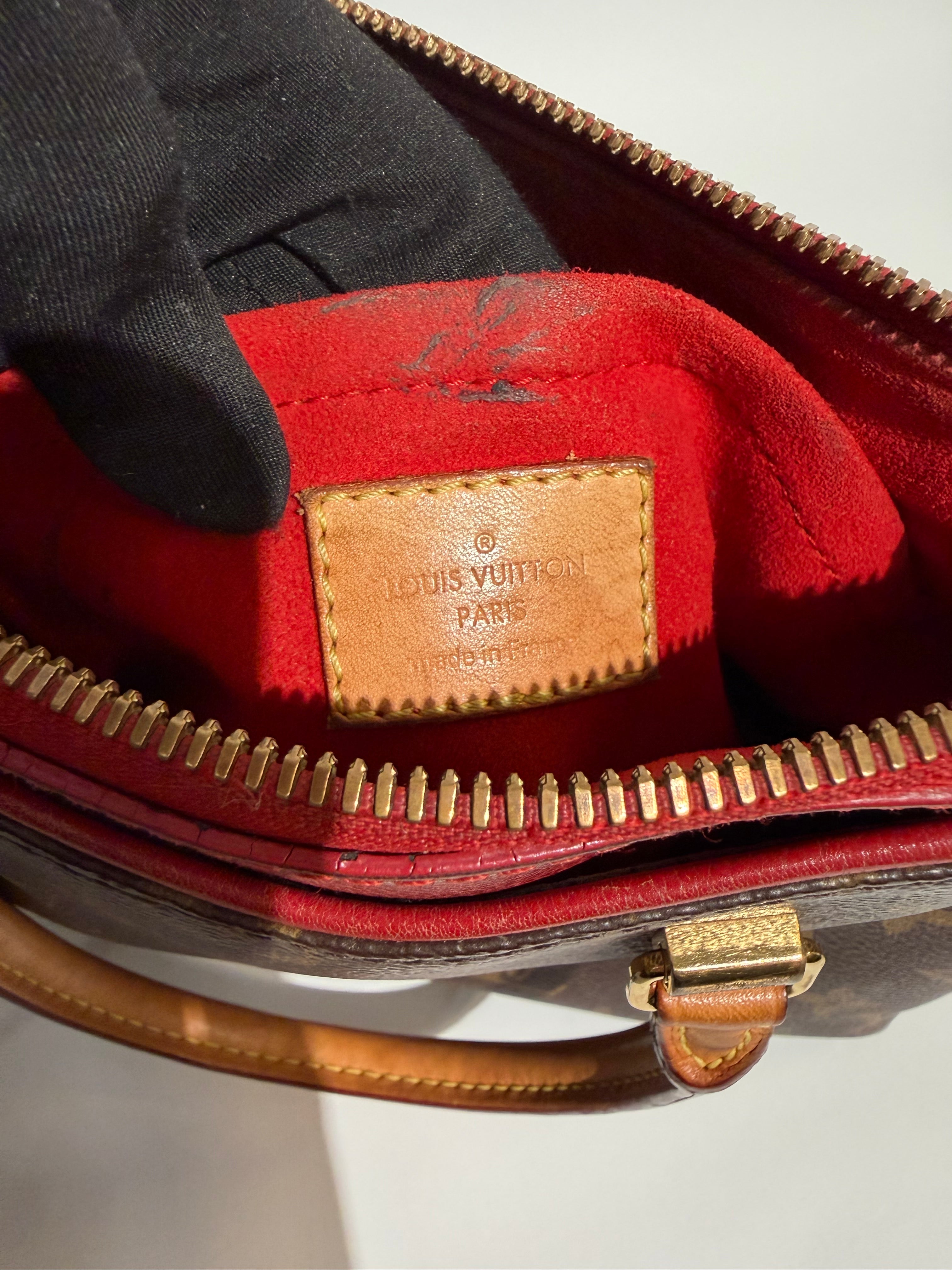 LOUIS VUITTON PALLAS BB MONOGRAM /RED