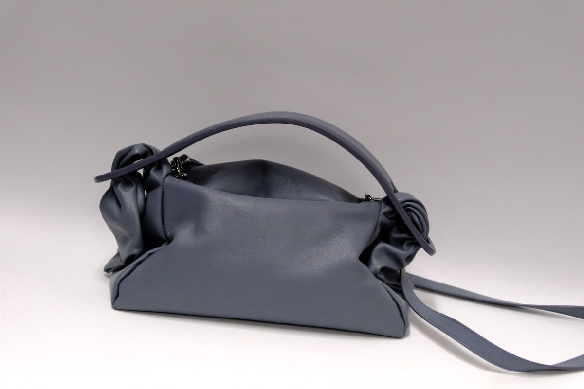 KENZO BLUE/GREY LEATHER BAG