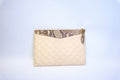 LOUIS VUITTON MONOGRAM DALY POUCH EMPREINTE PYTHON TRIM LEATHER