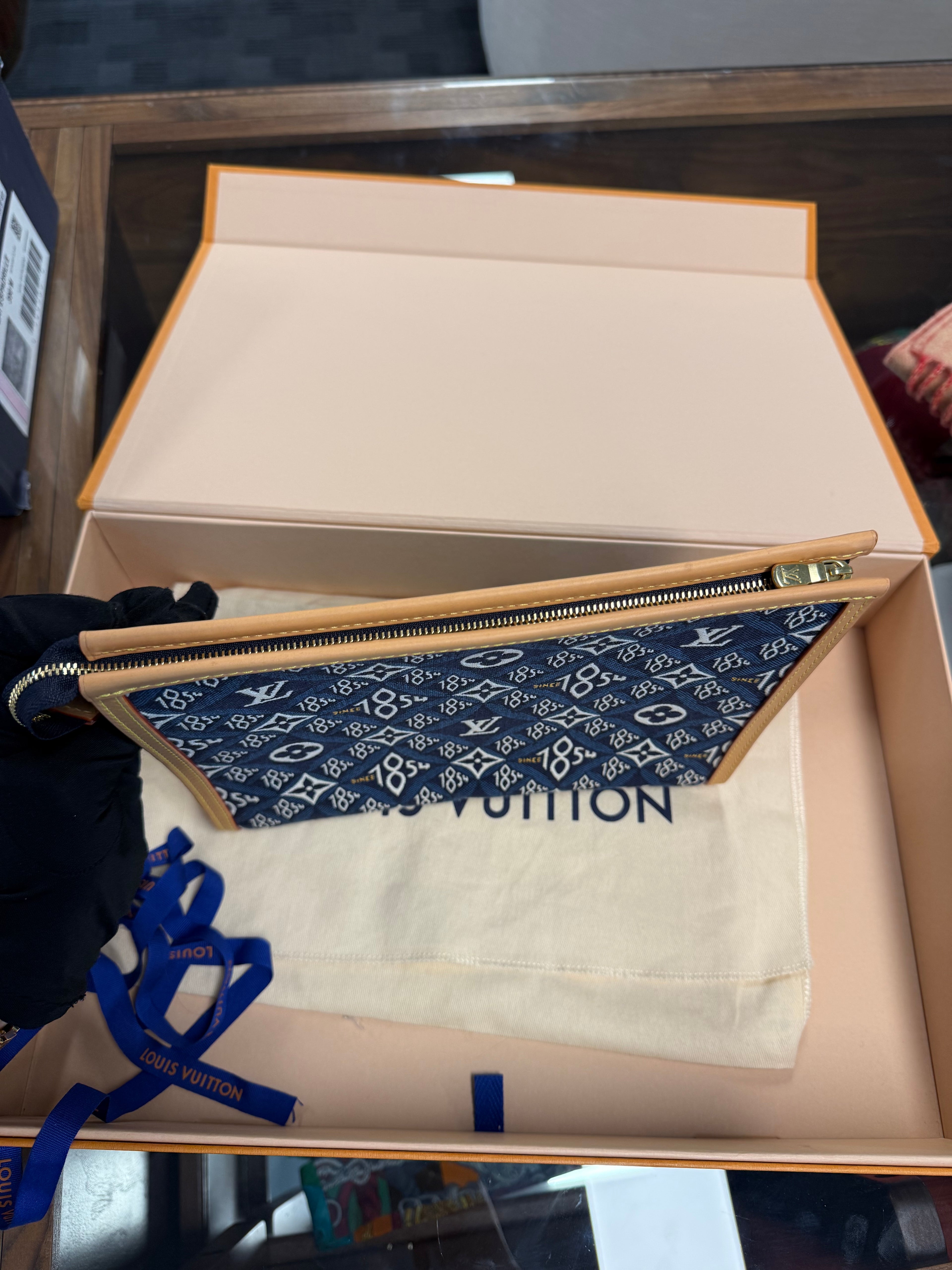 LOUIS VUITTON SINCE 1854 BLUE TOILETTRY 26