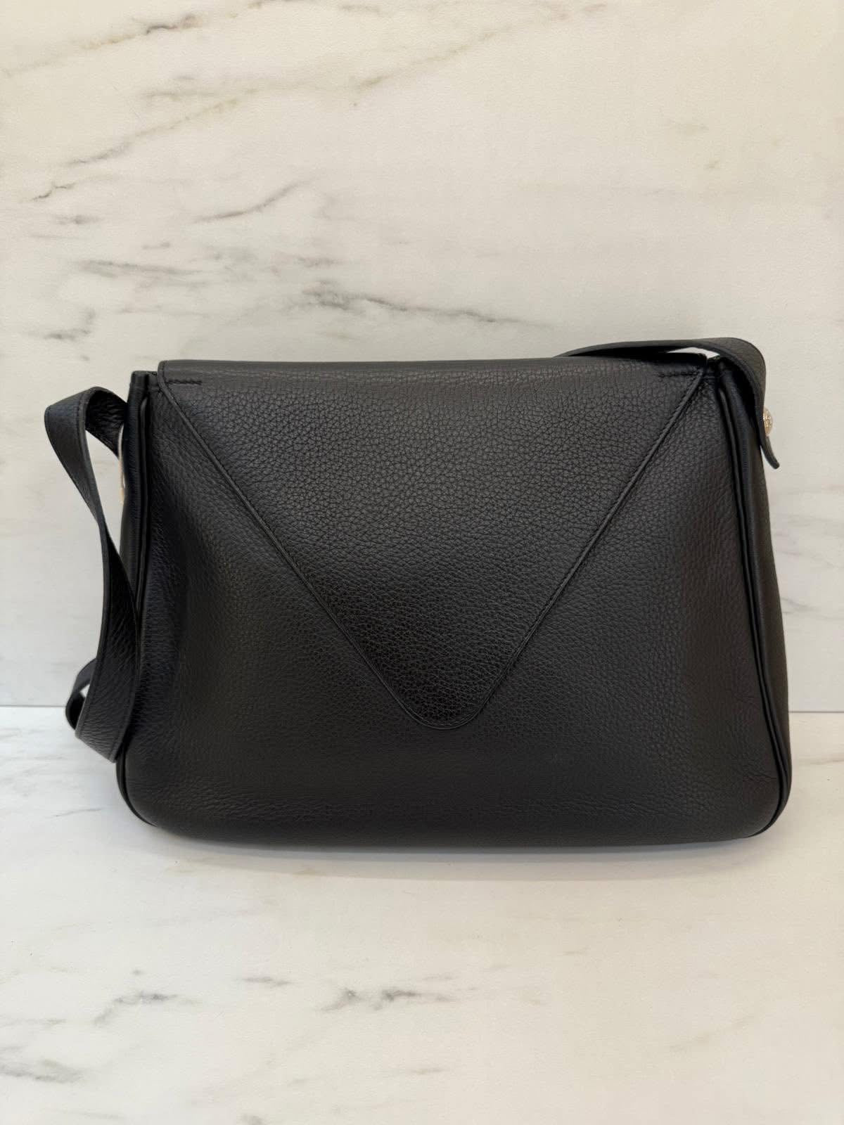 HERMES  TAURILLON CLEMENCE CHRISTINE BAG LEATHER BLACK SHW