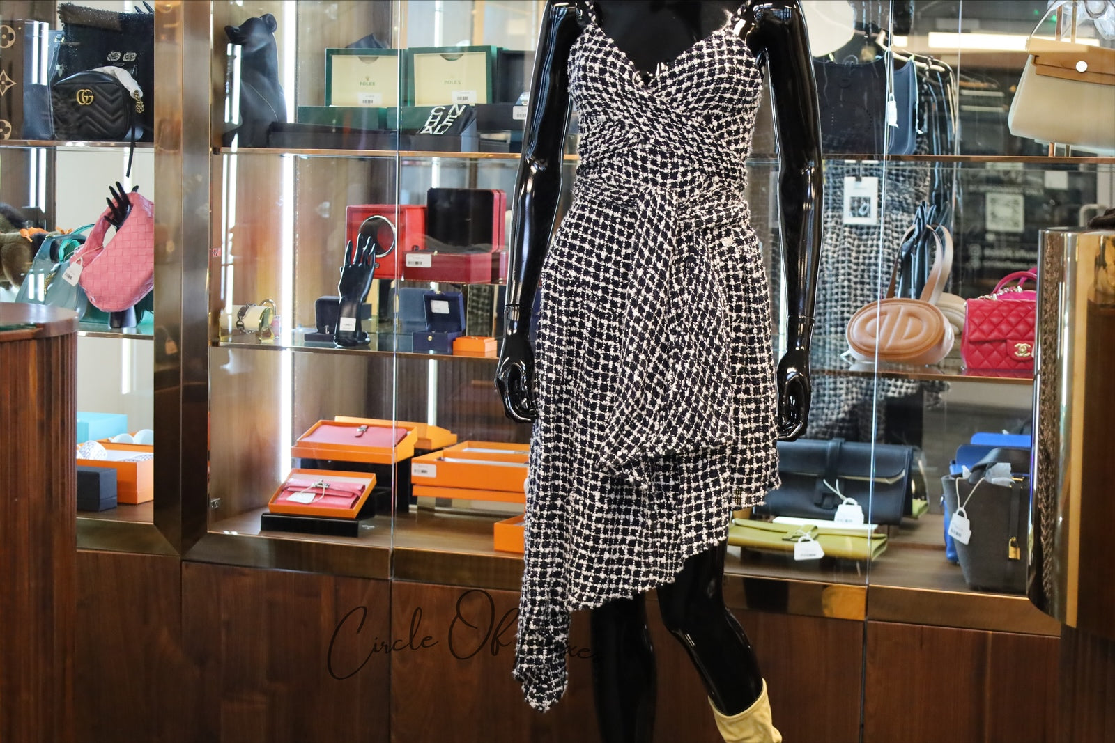 CHANEL 23C ASYMMETRICAL HEM TWEED 36FR