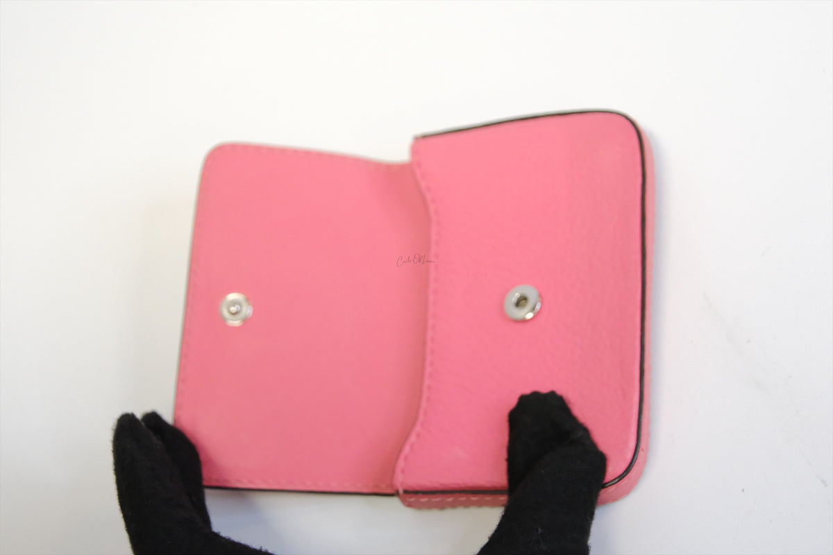 CELINE PADLOCK FLAP LEATHER CARD CASE