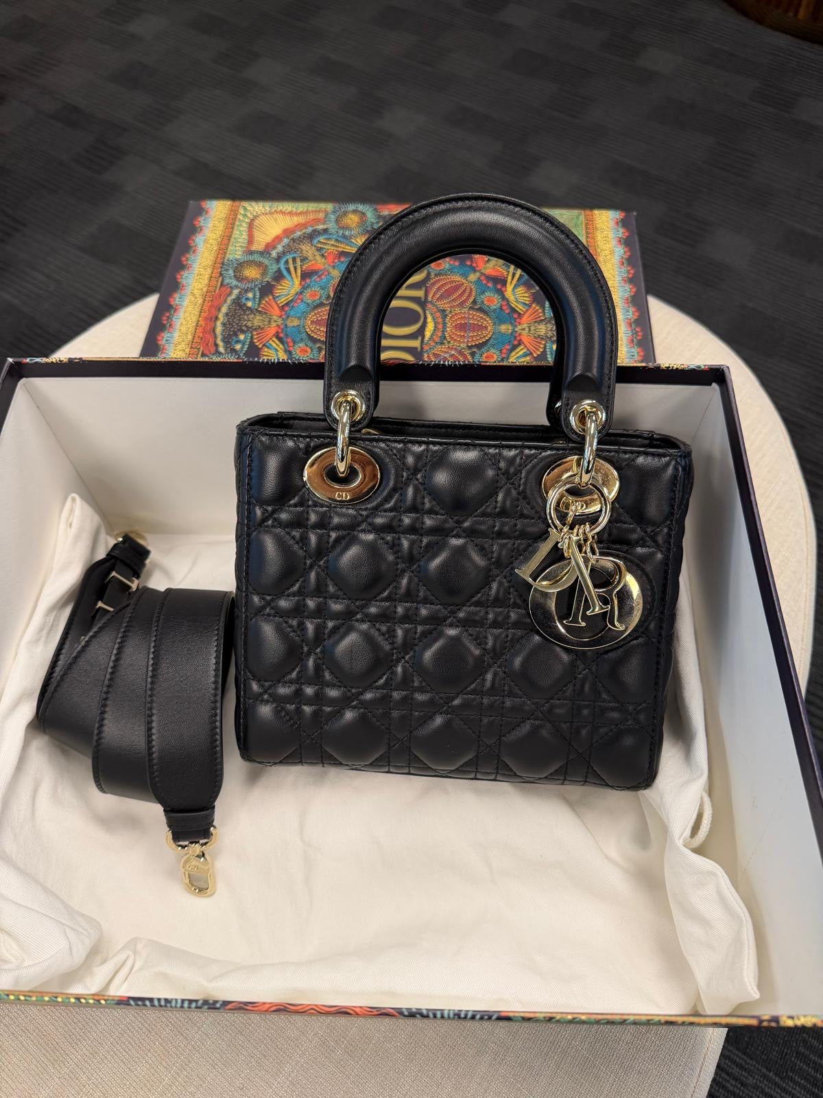 CHRISTIAN DIOR LADY DIOR MY ABCDIOR BAG GHW