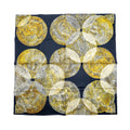 CHANEL CAMELIA MOON SILK SCALF NAVY