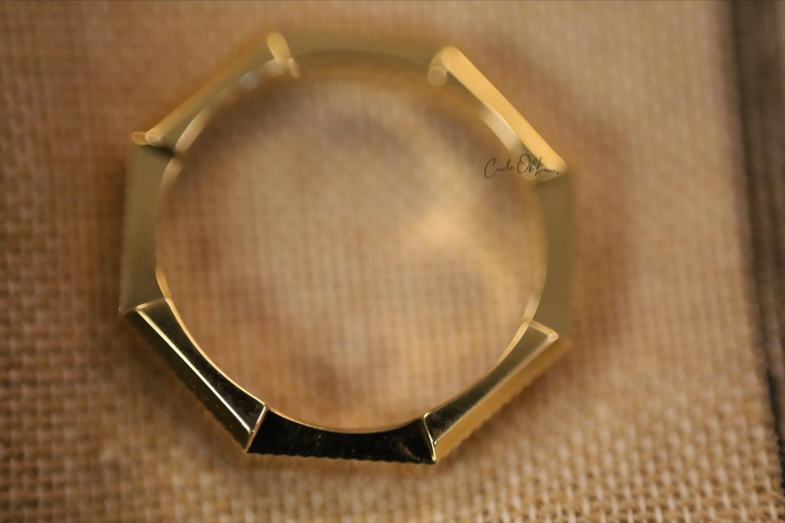 GUCCI RING TO LOVE STRIPED LINK SIZE 12