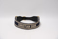 CHISTAN DIOR EMBROIDERED NAVY BELT SIZE 75