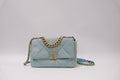 CHANEL C19 BLUE DENIM SMALL
