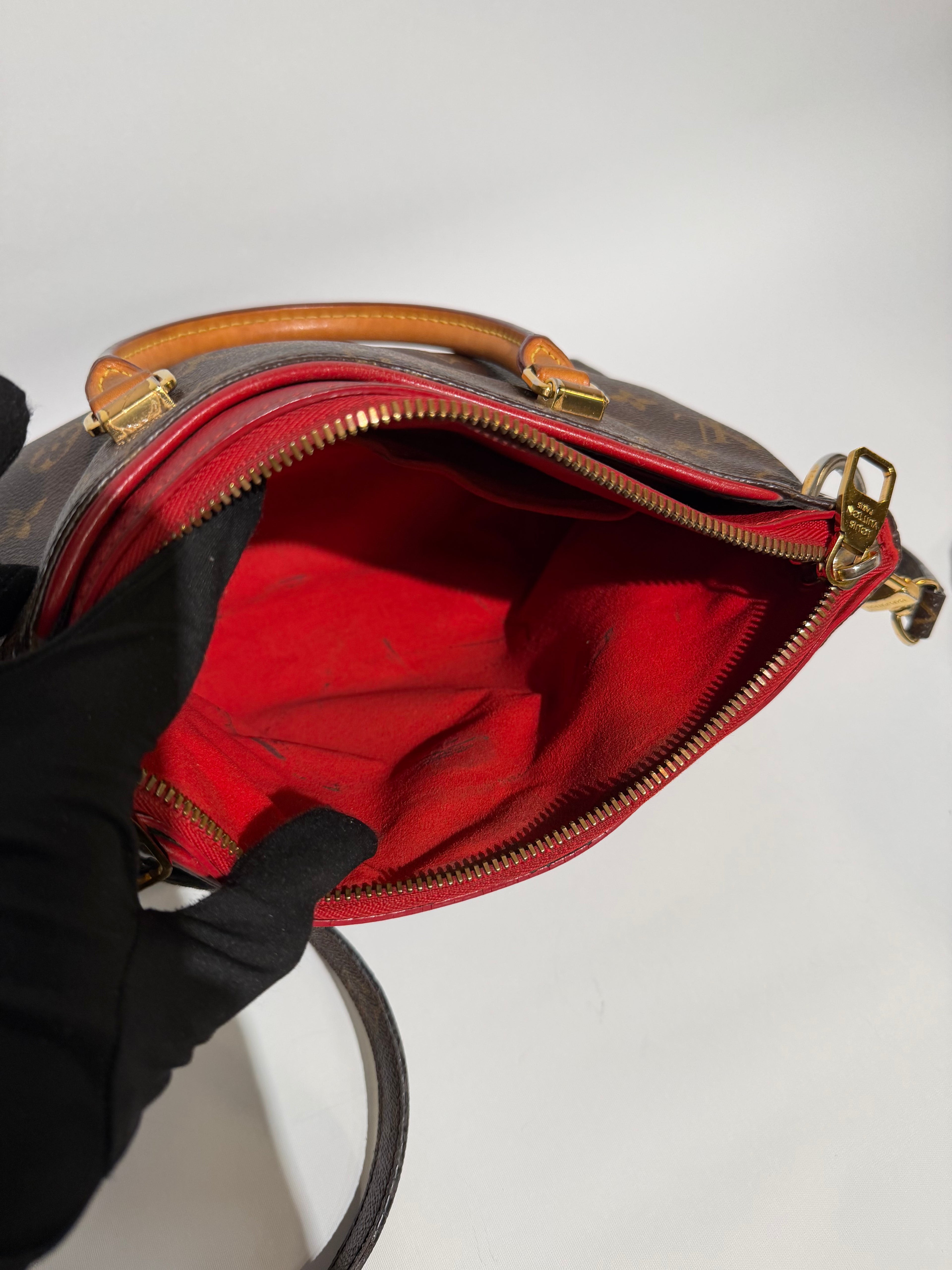 LOUIS VUITTON PALLAS BB MONOGRAM /RED