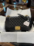 CHANEL OLD MEDIUM BOY BLACK CAVIAR GHW