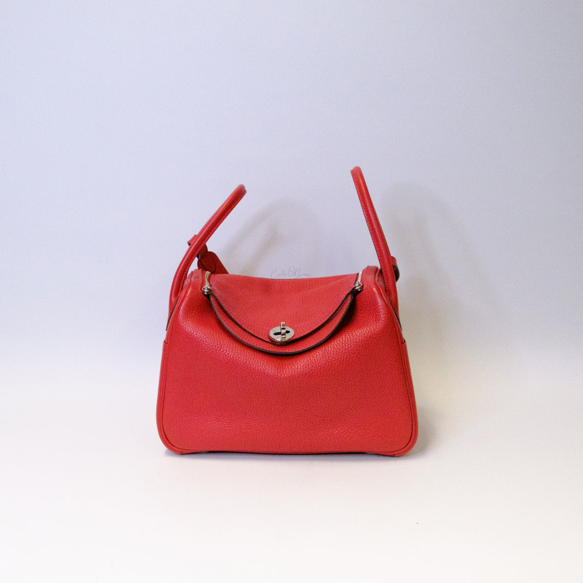 HERMES LINDY 26 ROUGE PHW FULLSET