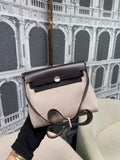 HERMES HERBAG MINI ECRU BEIGE / EBENE STAMP K (2025)