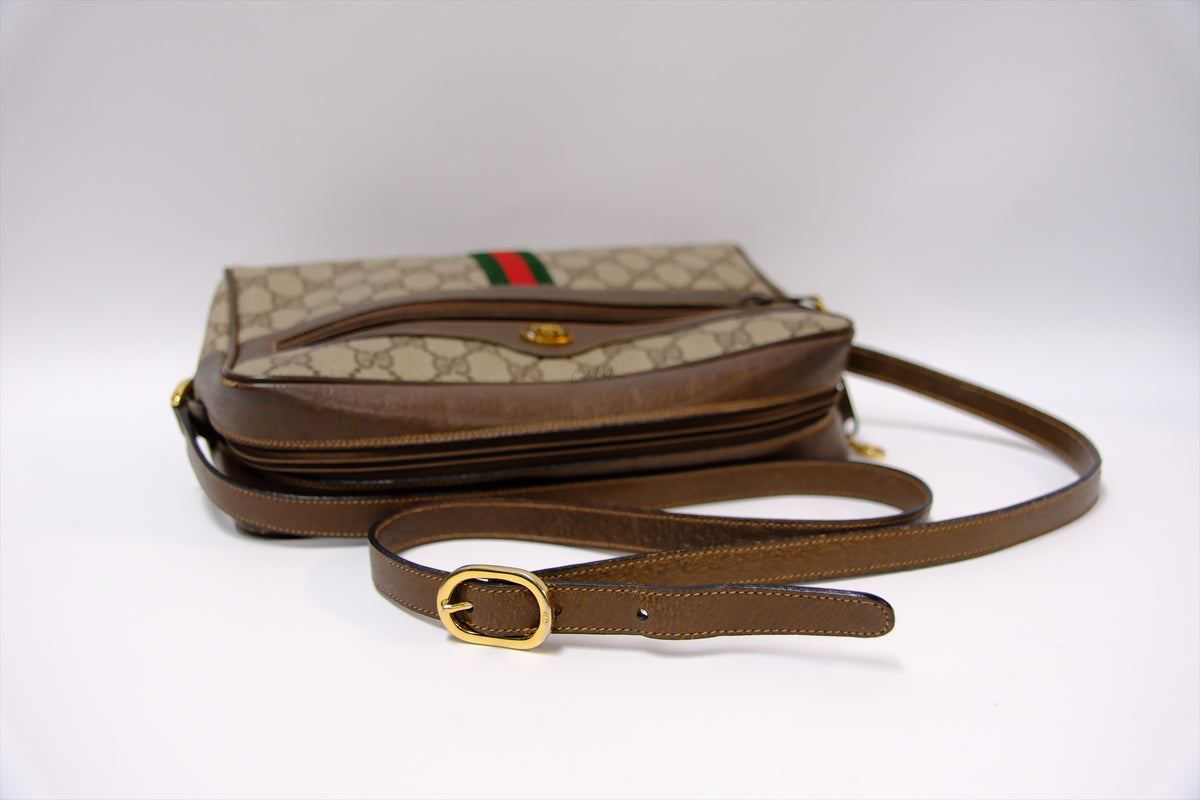 GUCCI VINTAGE CAMERA CANVAS BAG