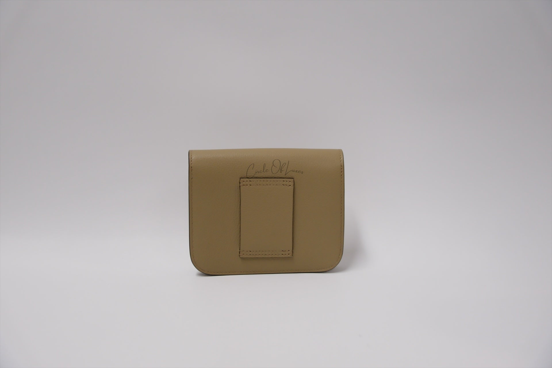 HERMES CONSTANCE SLIM WALLET BEIGE MARGA SHW STAMP W