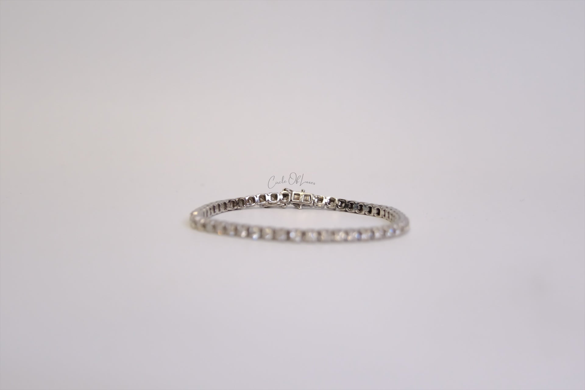 3.50ct natural diamonds white gold tennis braclet