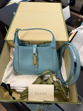GUCCI JACKIE 1961 MINI BLUE  BAG