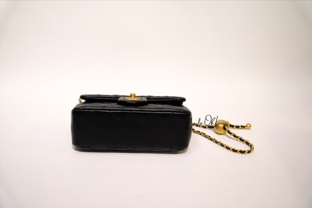 CHANEL MINI RECTANGLE PEARL CRUSH BLACK