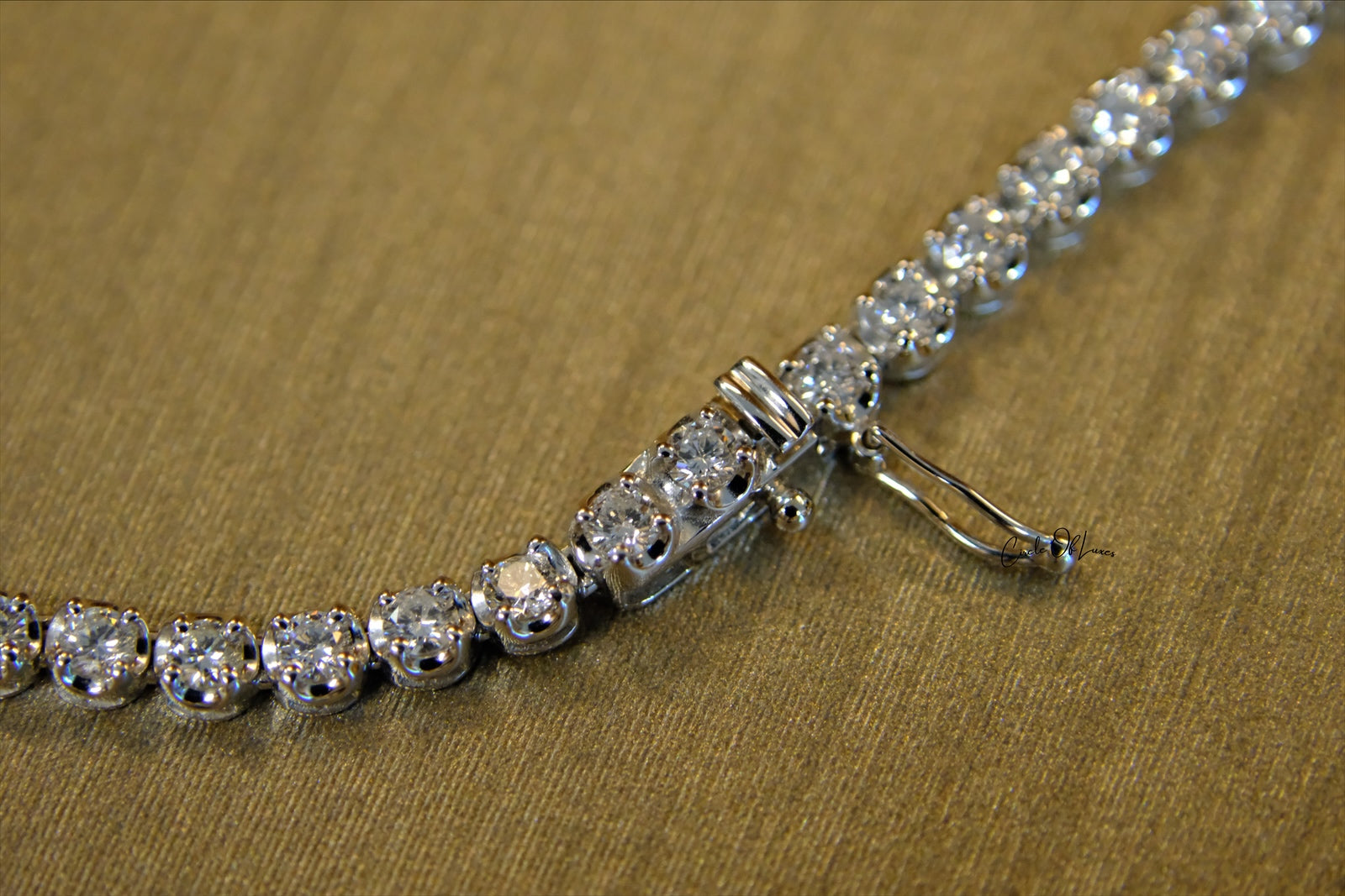 TENNIS NECKLACE DIAMONDS WHITE  GOLD
