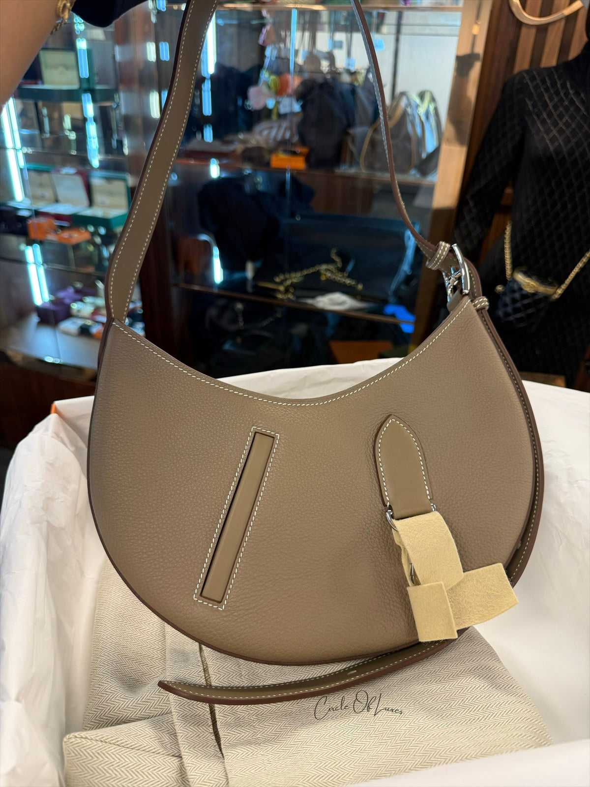 HERMES SAC PETIT ARCON TOGO ETOUPE PHW