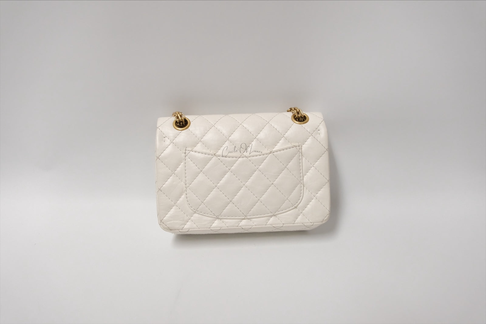 CHANEL MINI REISSUE CALFSKIN WHITE CREAM GBHW  CODECHIP