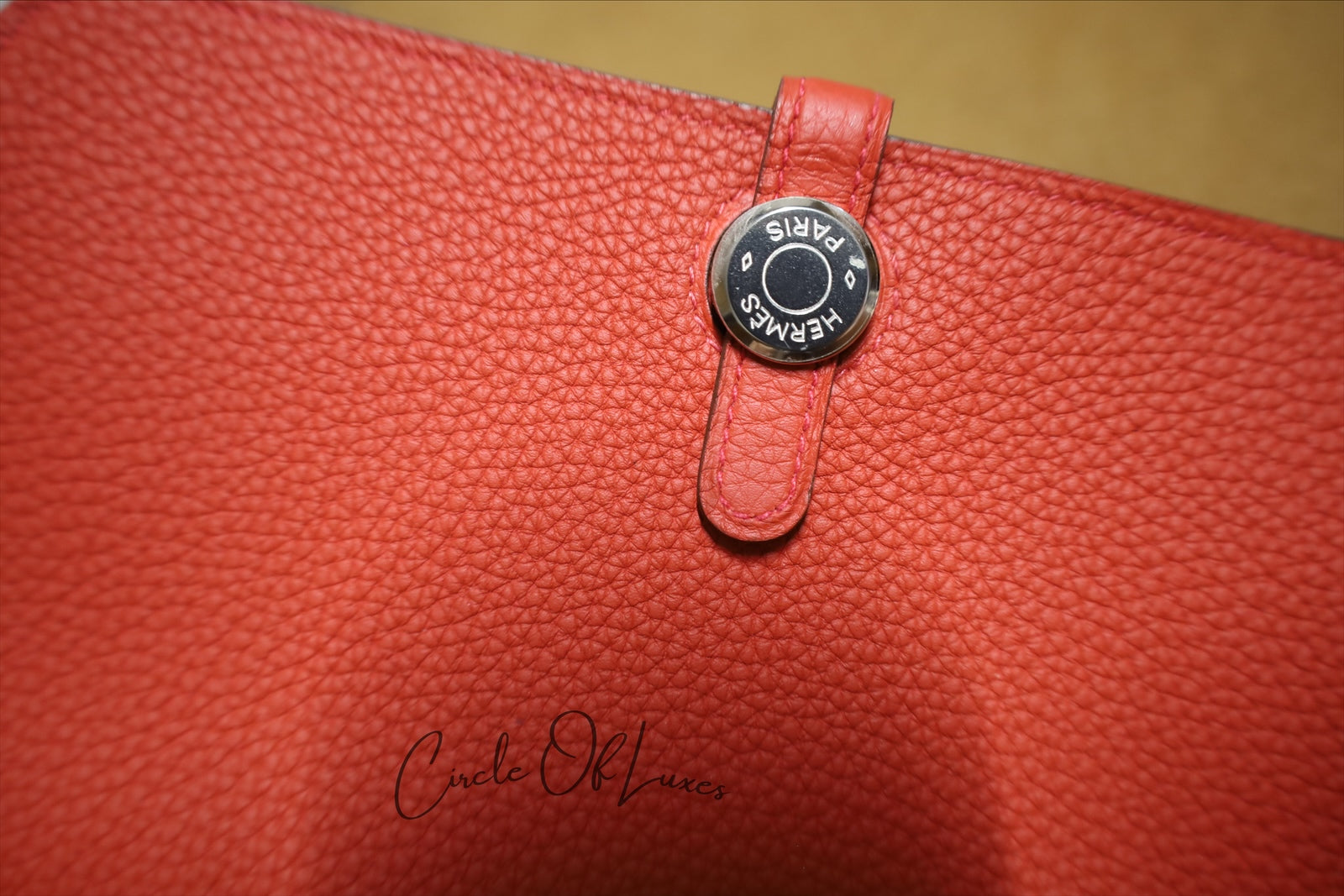 HERMES WALLET RED DOGON