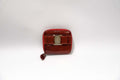 SALVATORE FERRAGAMO VARA BOW PATENT LEATHER ZIPPY COIN PURSE