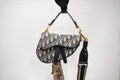 DIOR MINI SADLE BLUE OBLIQUE