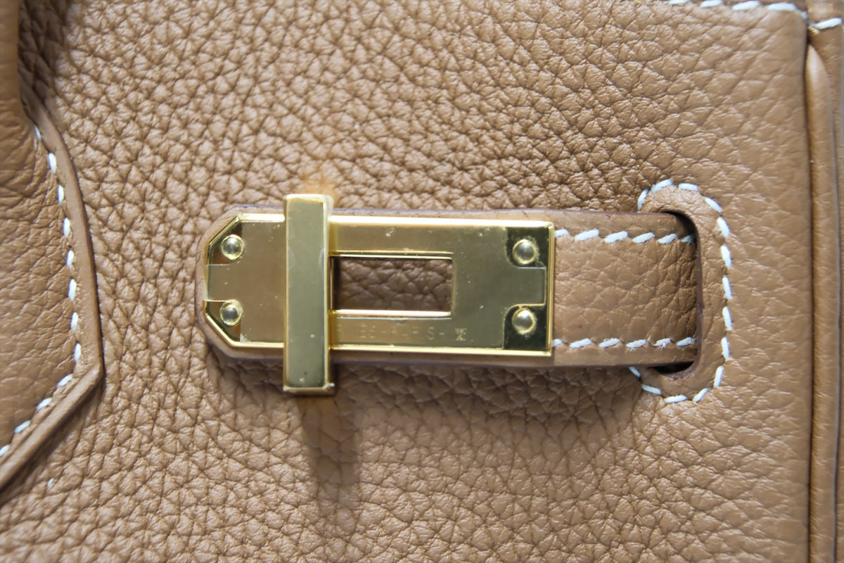 HERMES BIRKIN 25 GOLD ON GOLD TOGO