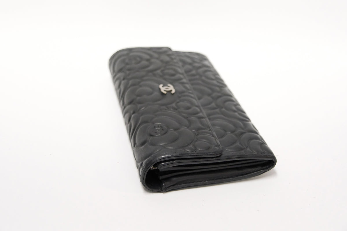 CHANEL CAMELIE LAMBSKIN LONG WALLET