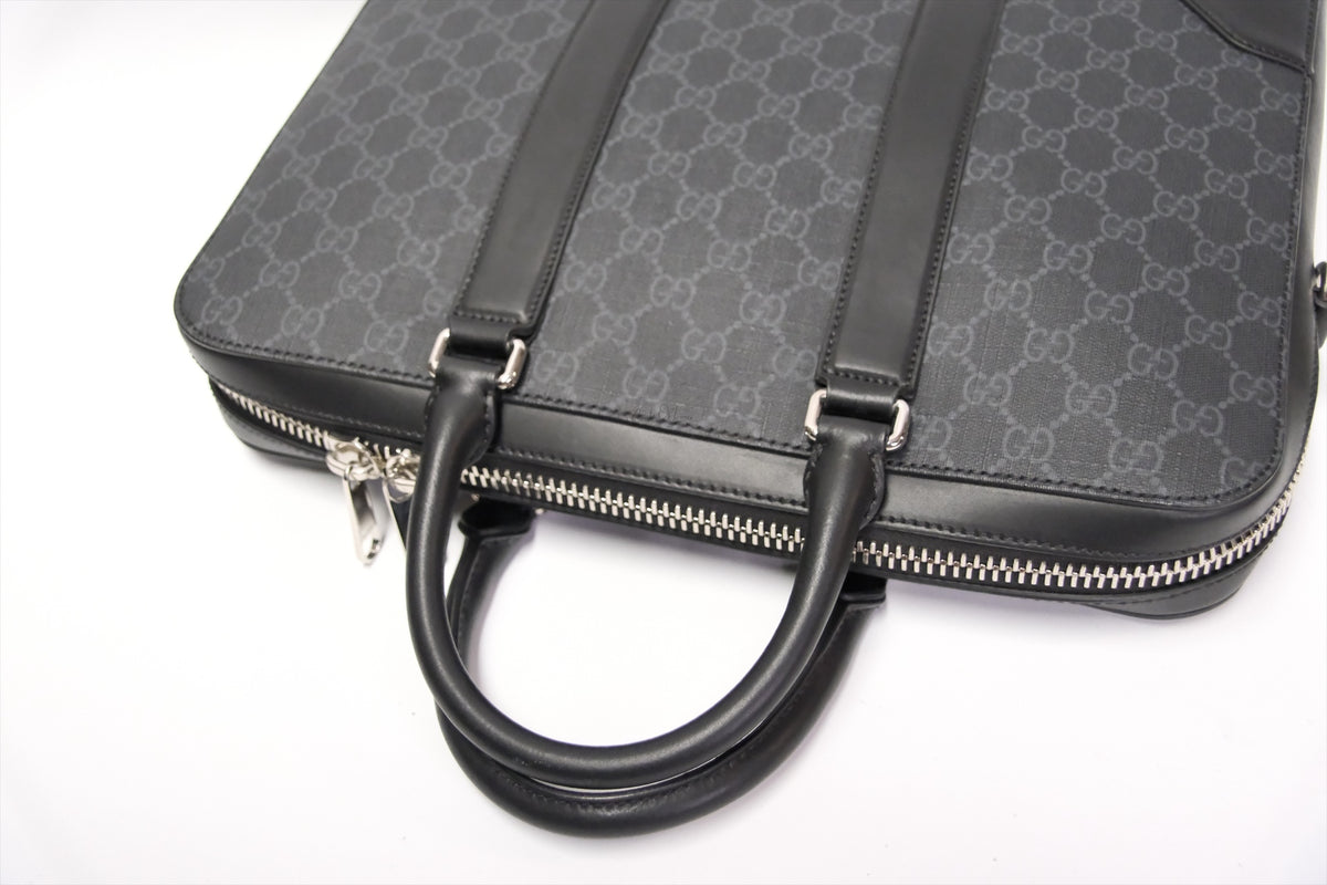 GUCCI SUPREME WEB STRAP BRIEFCASE BAG