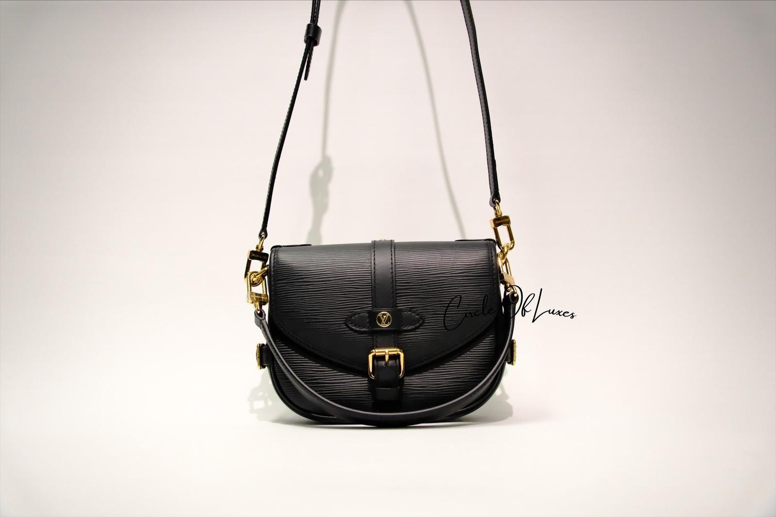 LOUIS VUITTON SARMIR BB BLACK EPI LEATHER