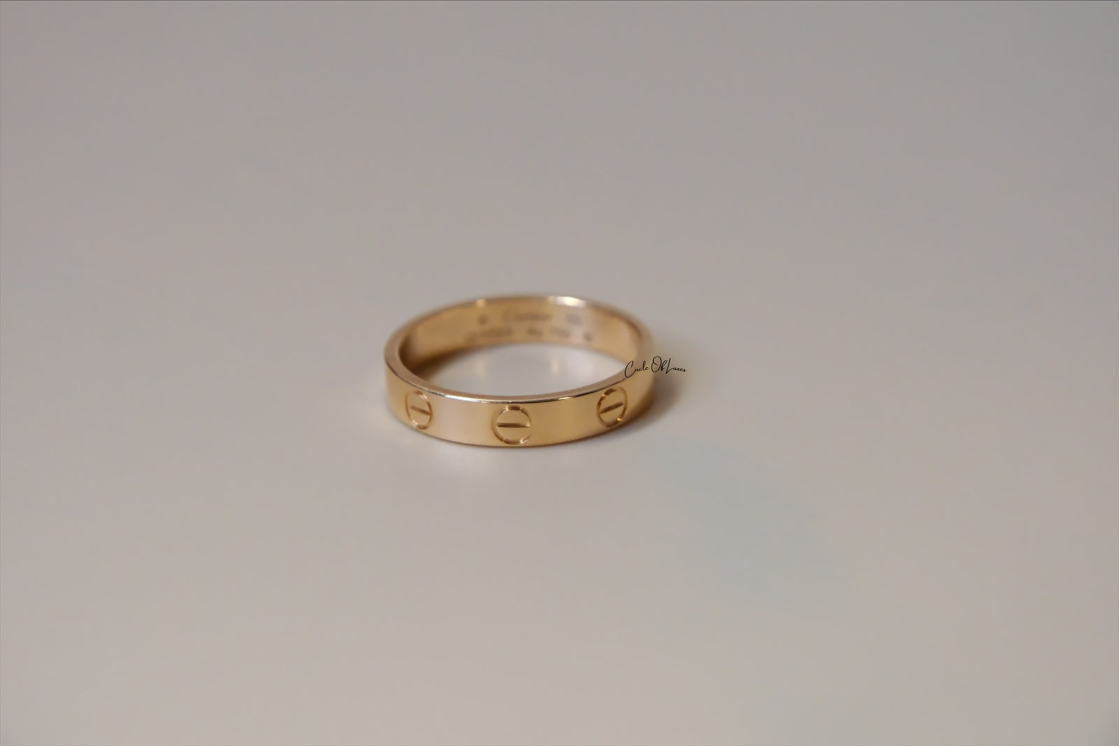 CARTIER LOVE RING  SIZE  52 ROSE GOLD  SMALL MODEL