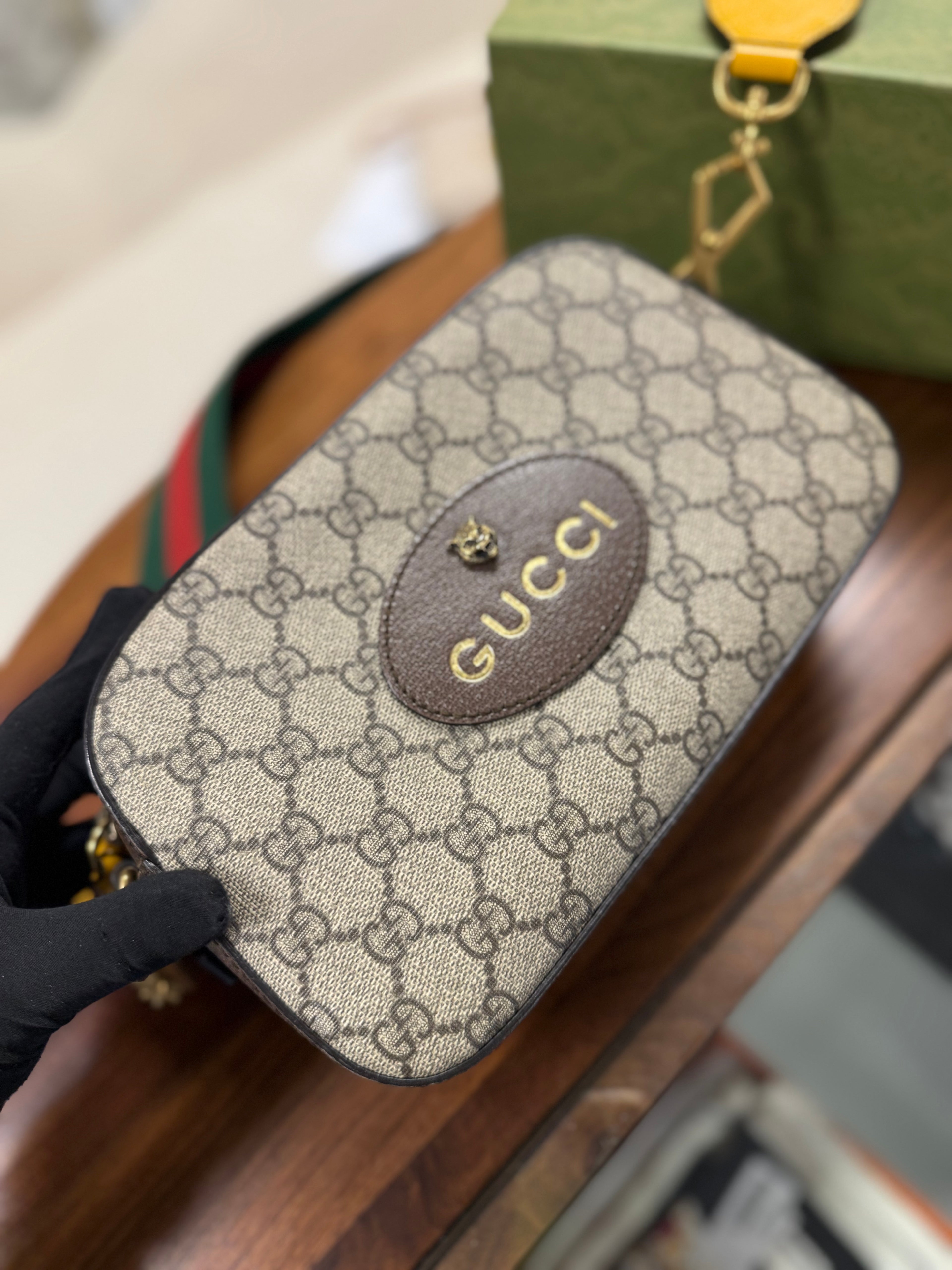 GUCCI NEO SUPREME CANVAS MESSENGER BAG