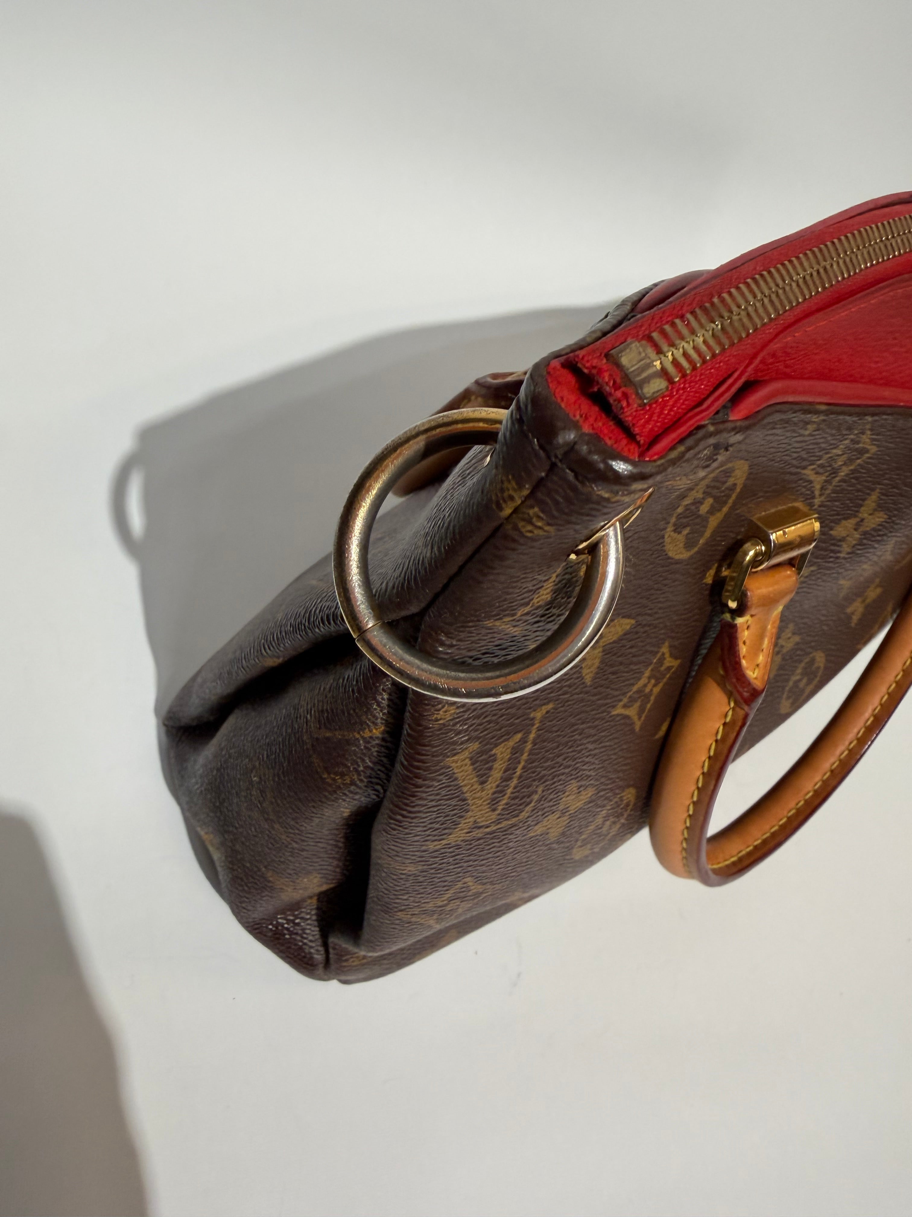 LOUIS VUITTON PALLAS BB MONOGRAM /RED