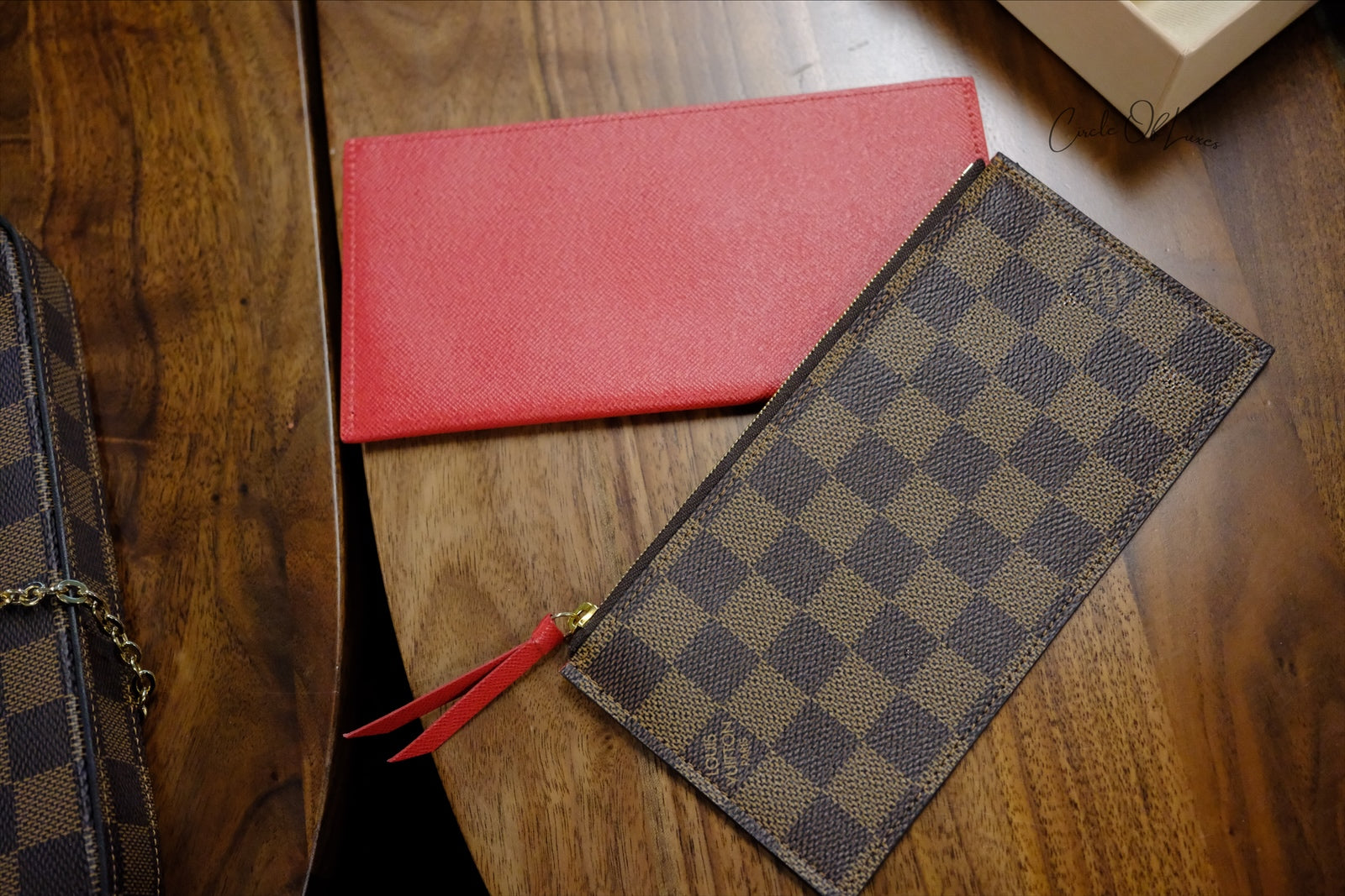 FELEICE POCHETTE DAMIER EBEN ,FULLSET