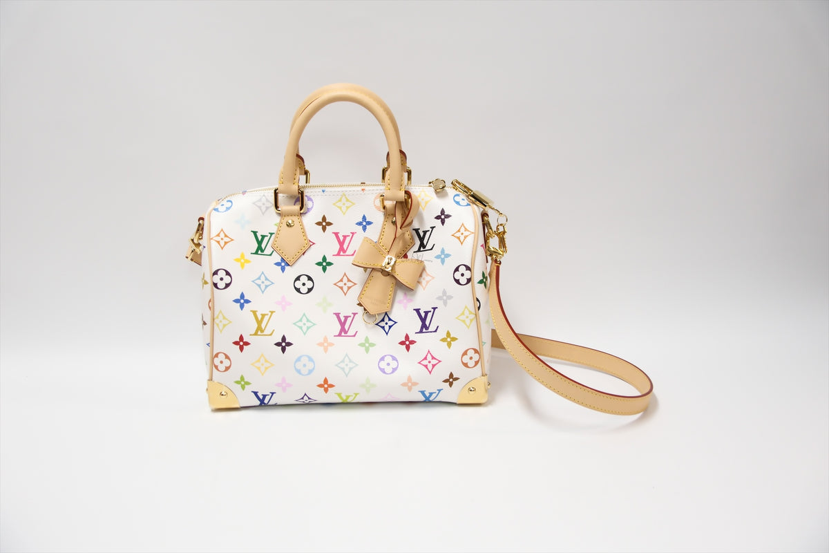 LOUIS VUITTON x TM WHITE MUTIL COLOUR SPEEDY 25