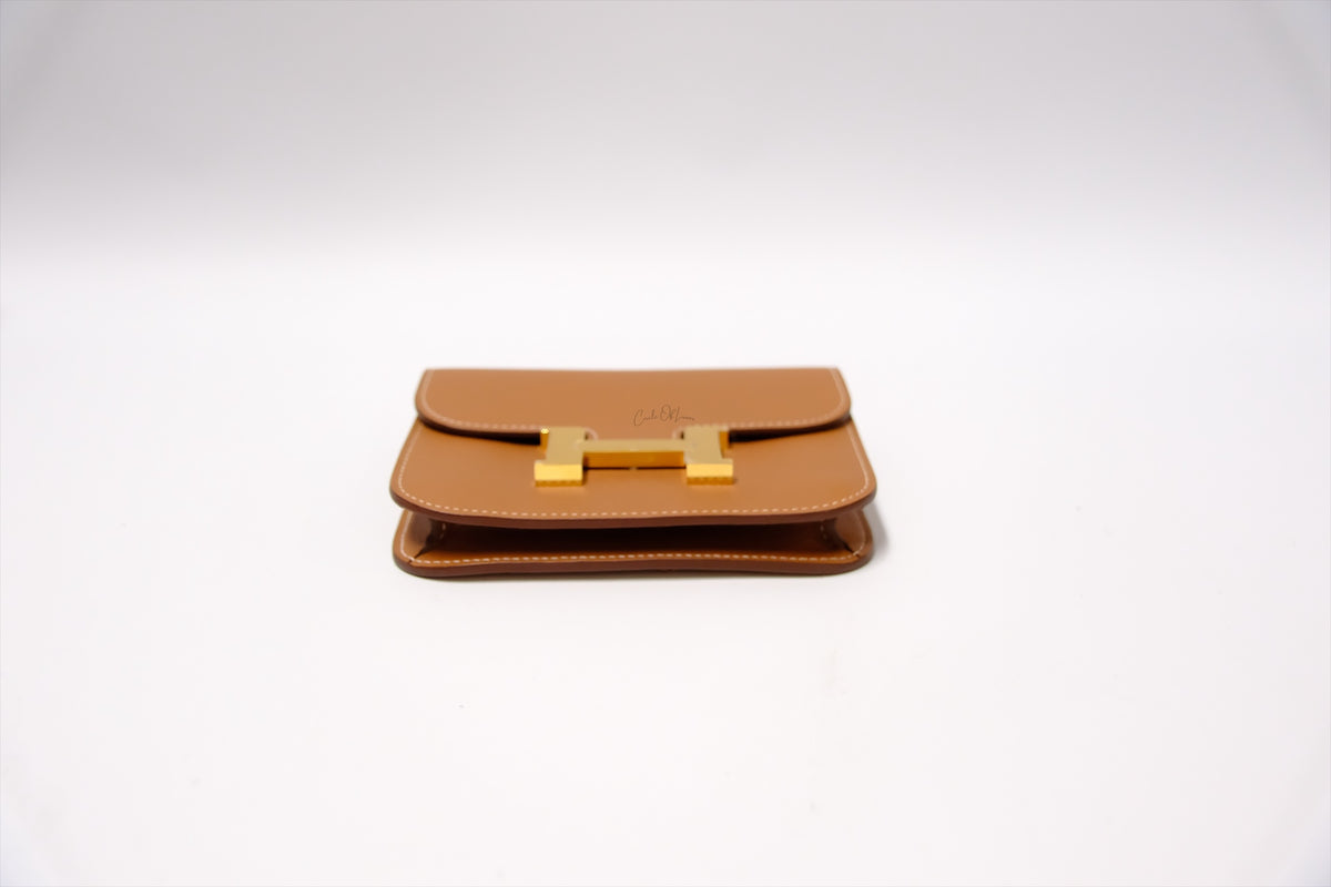 HERMES CONSTANCE SLIM GOLD ON GOLD HW