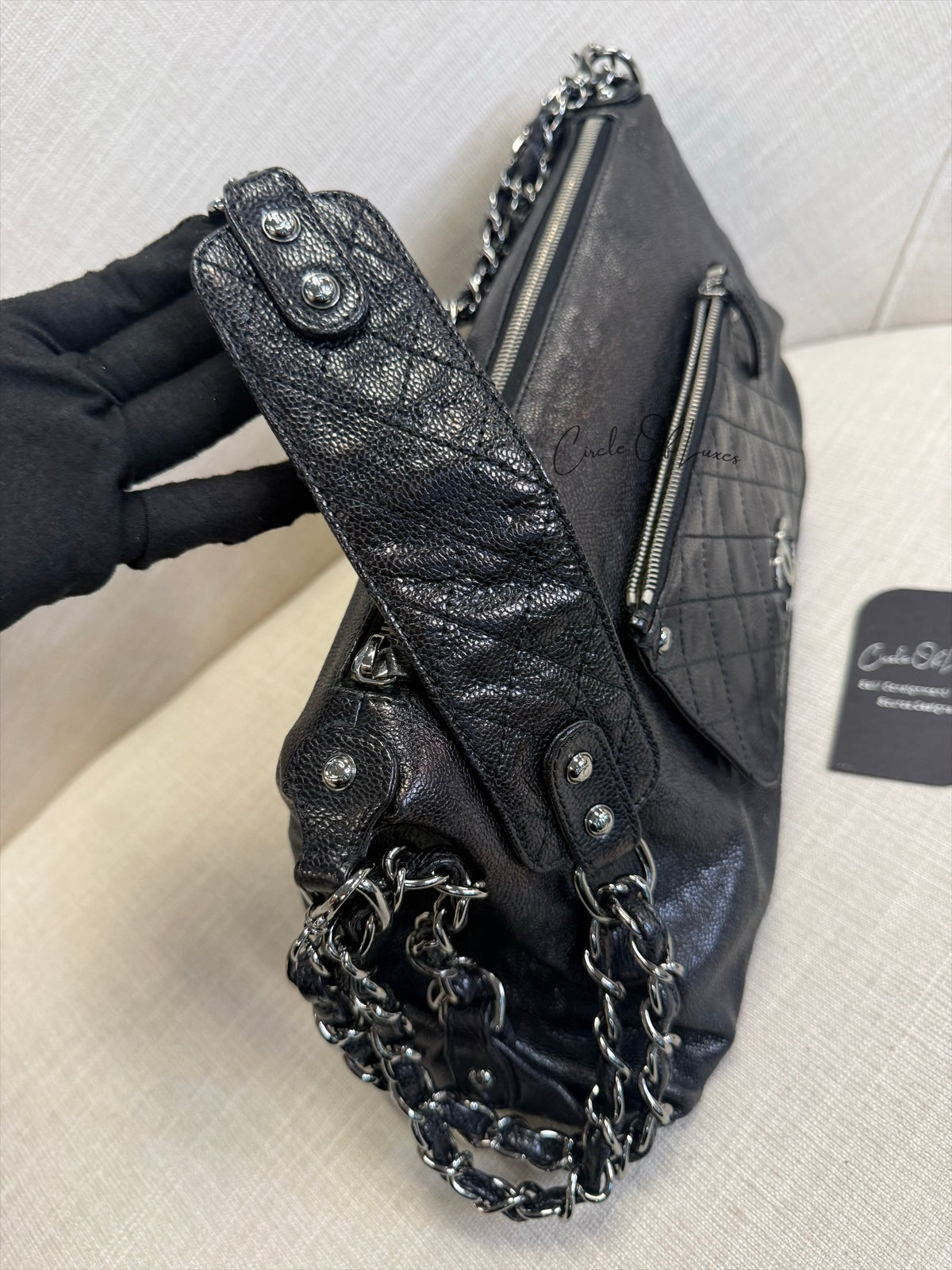 POCKET IN THE CITY CAVIAR BLACK METAL HW