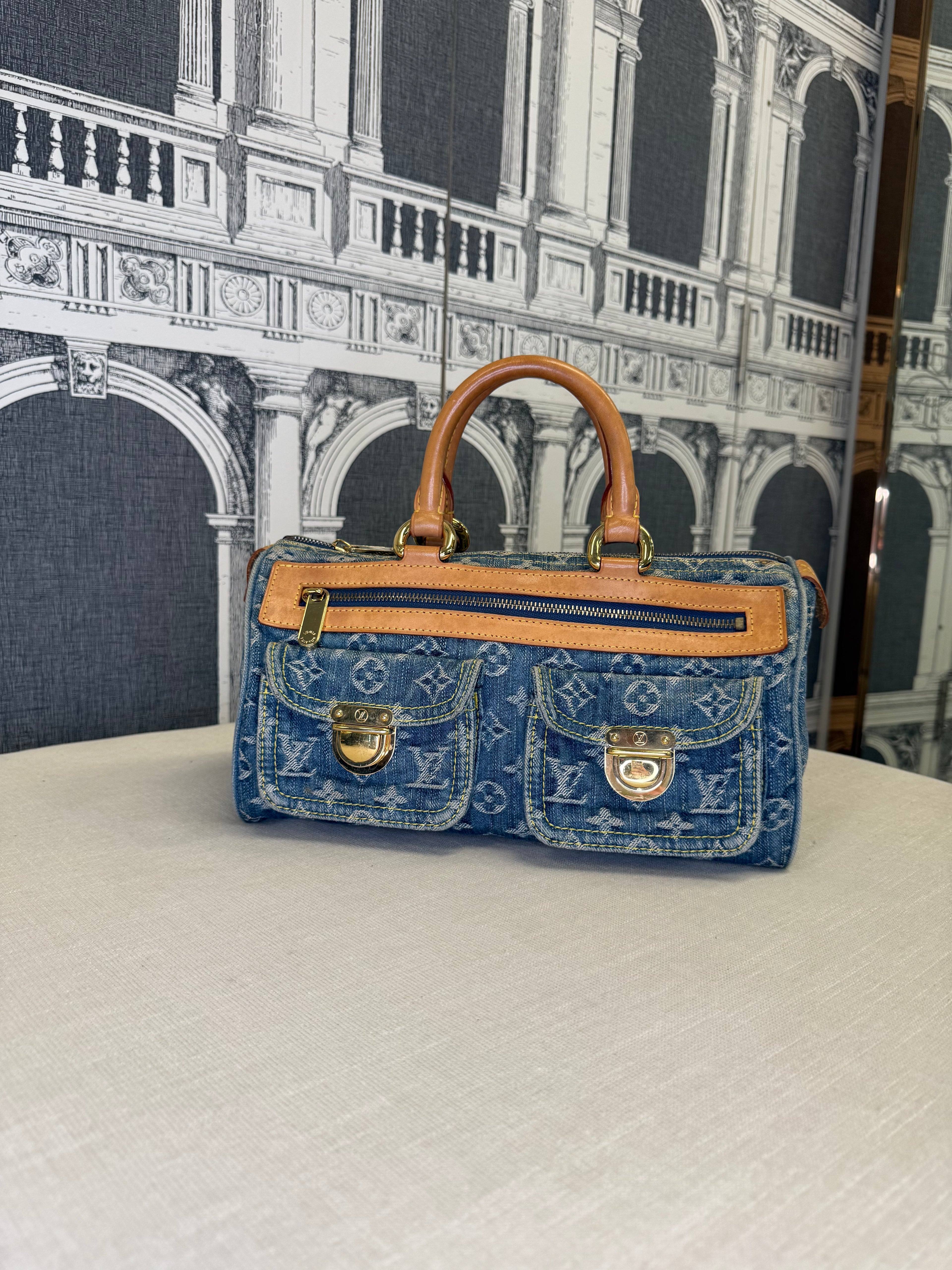 LOUIS VUITTON SPEEDY NOE  DENIM