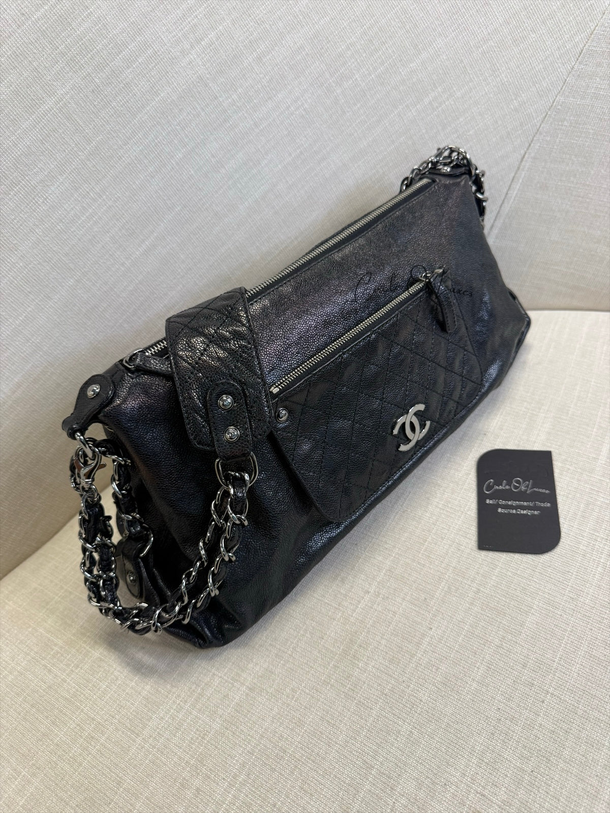 POCKET IN THE CITY CAVIAR BLACK METAL HW