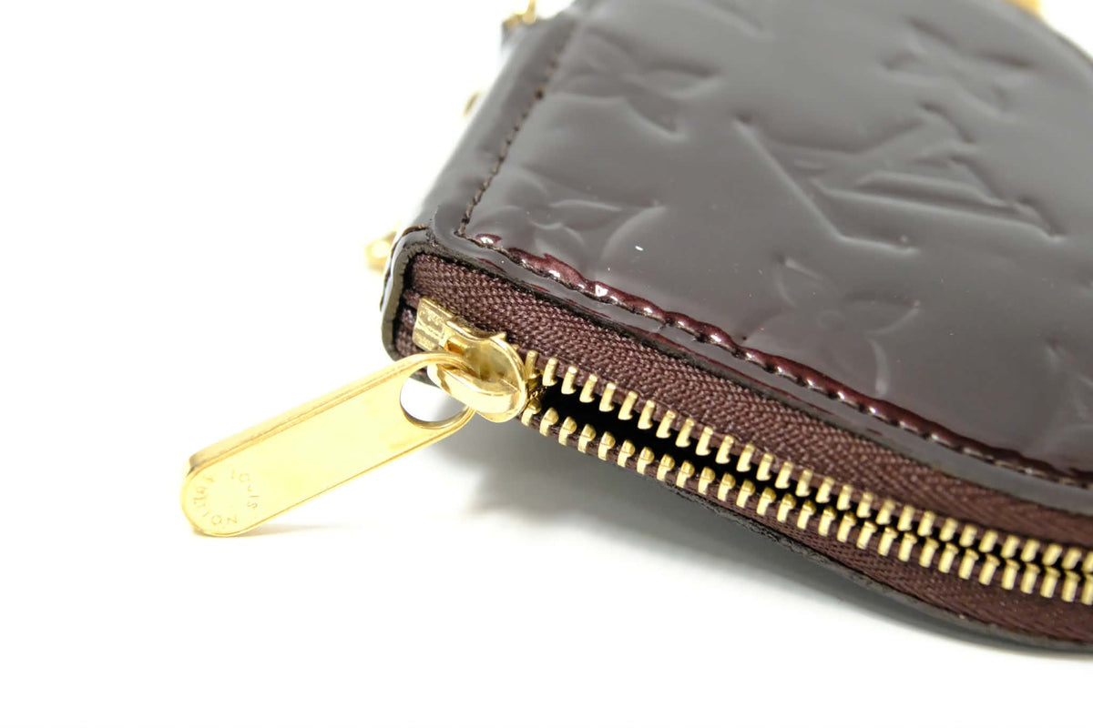 LOUIS VUITTON VERNIS HEART PURPLE COIN PURSE