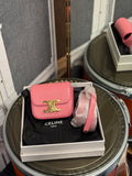 CELINE MINI CLAUDE IN SHINY CALFSKIN PINK GHW