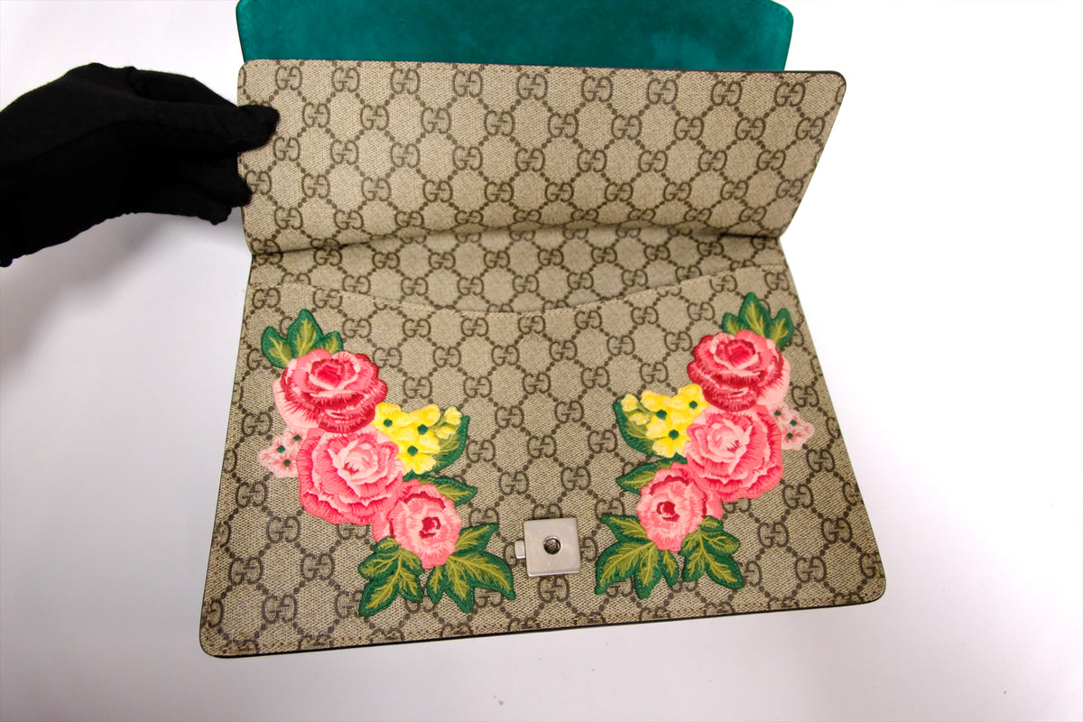 GUCCI DIONYSUS “MODERN”MEDIUM SHOULDER EMBROIDERED GG SUPREME