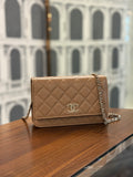 CHANEL WOC BEIGE LIMITED EIDTON CAVIAR GHW