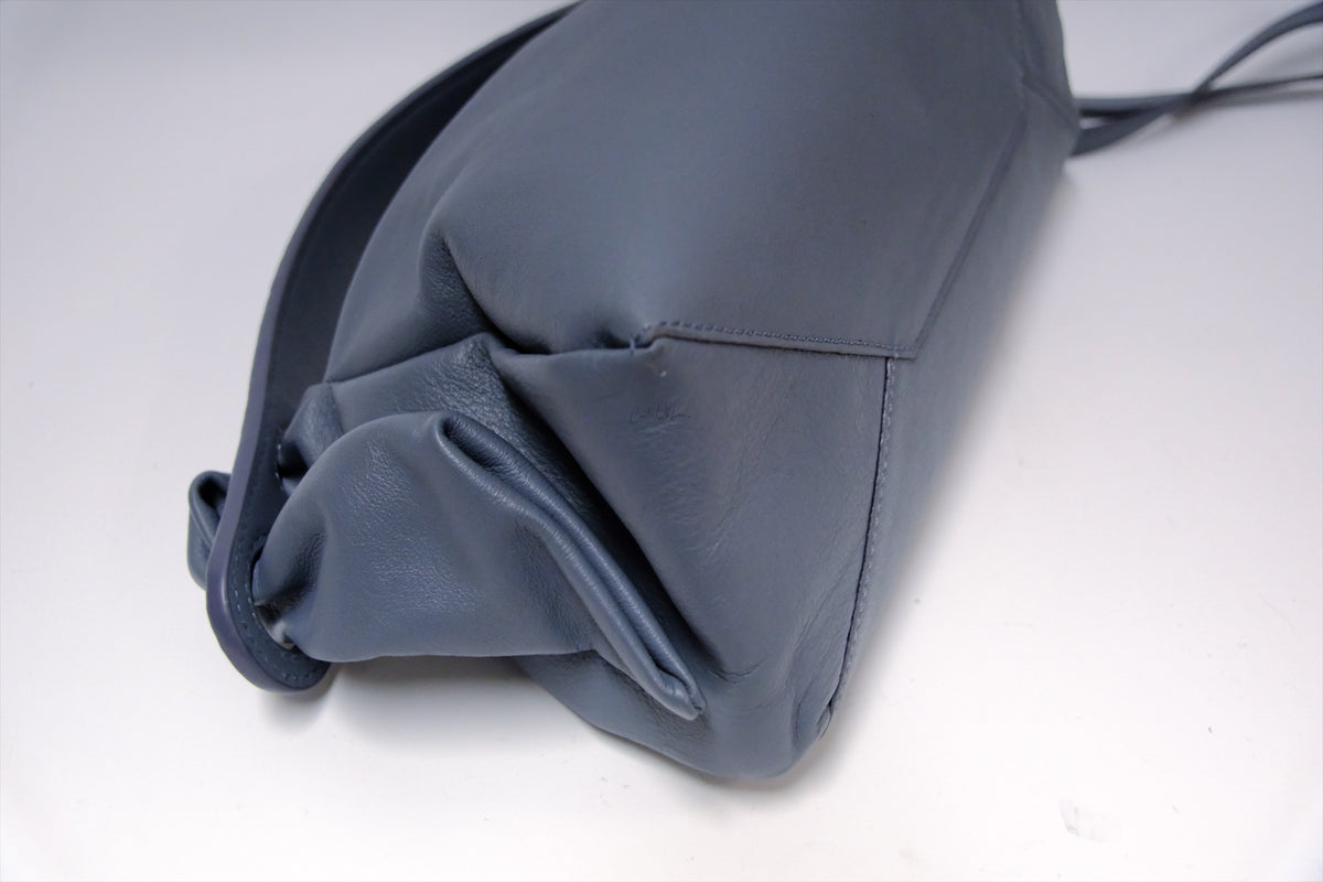 KENZO BLUE/GREY LEATHER BAG