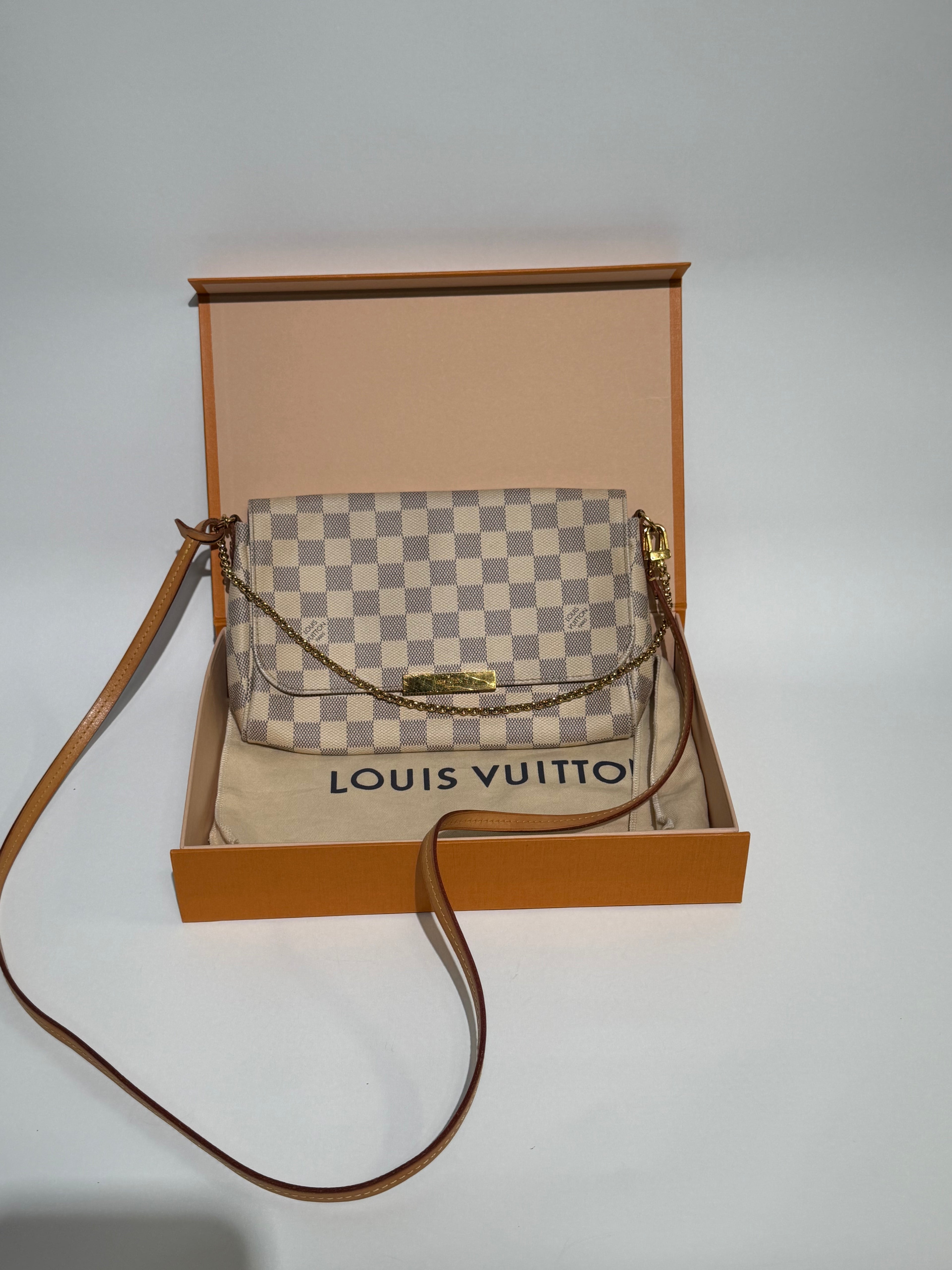 LOUIS VUITTON FAVORITE MM DAMIER AZUR
