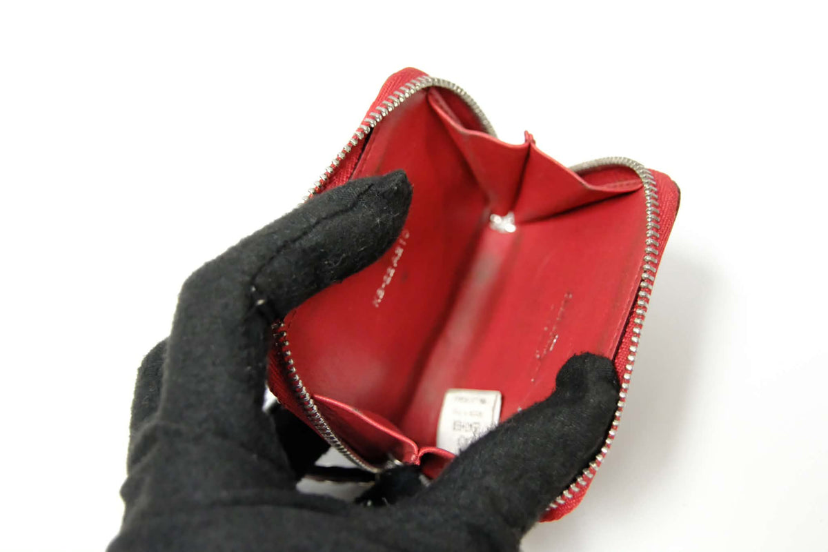 SALVATORE FERRAGAMO VARA BOW PATENT LEATHER ZIPPY COIN PURSE