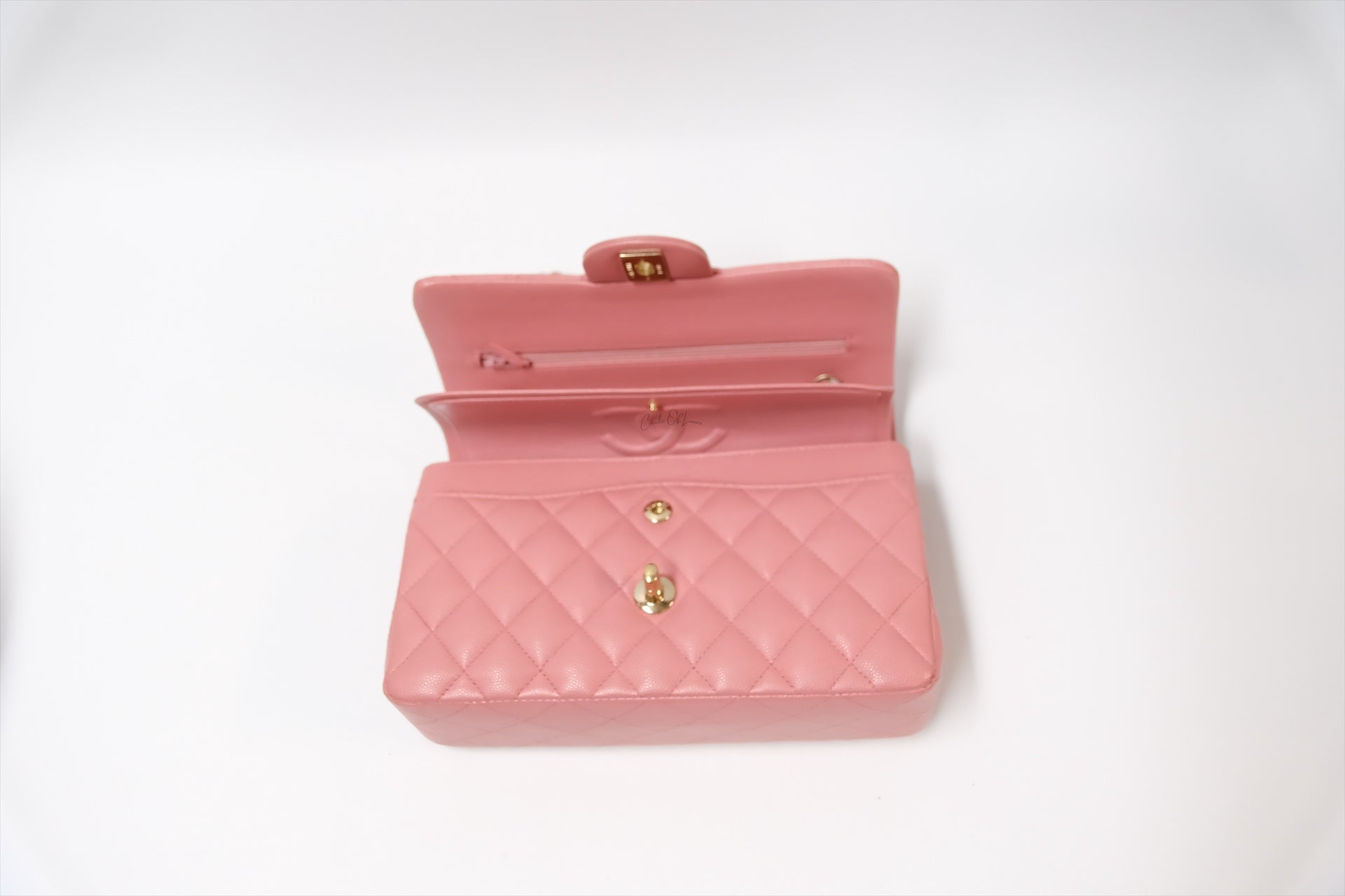 CHANEL CLASSIC SMALL PINK GHW