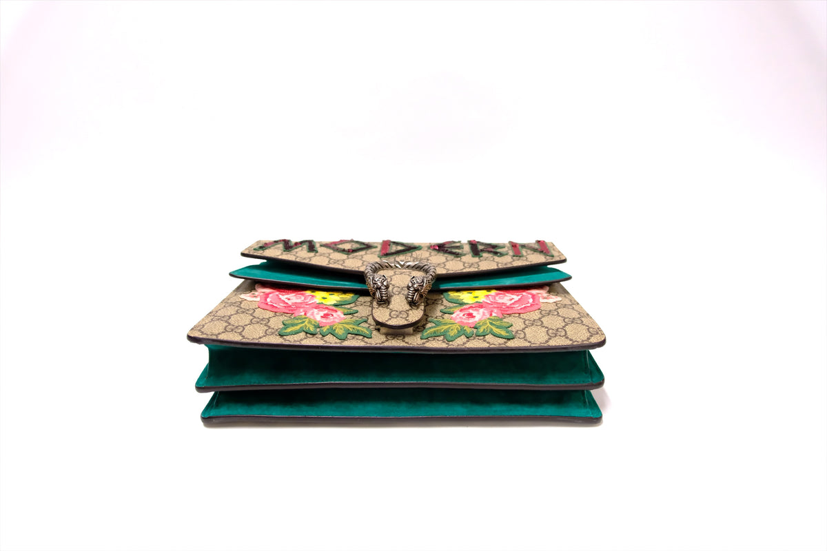 GUCCI DIONYSUS “MODERN”MEDIUM SHOULDER EMBROIDERED GG SUPREME