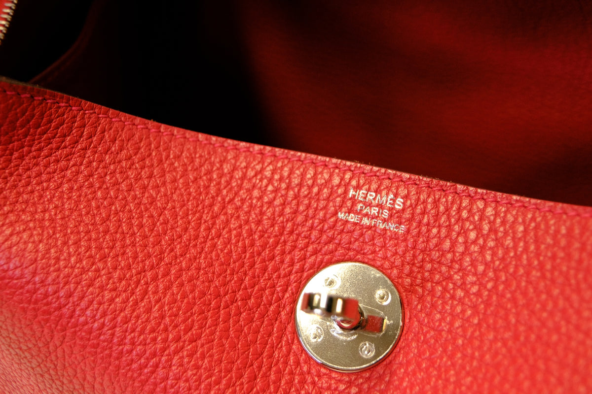 HERMES LINDY 26 ROUGE PHW FULLSET
